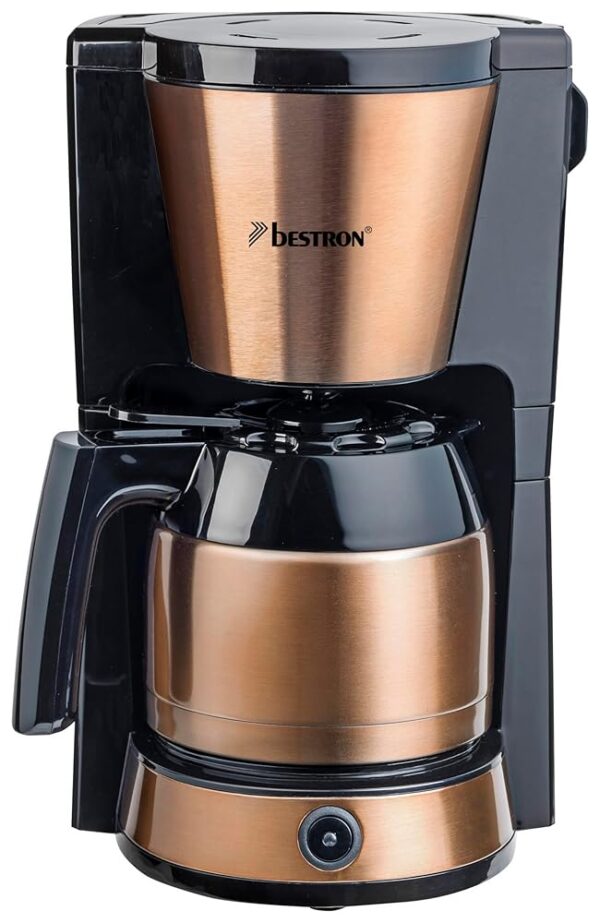 Cafetera Bestron Copper, 8 Tazas, 900 W